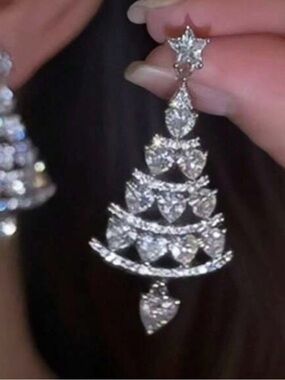Macy's Silver-Tone Crystal Drop Earrings